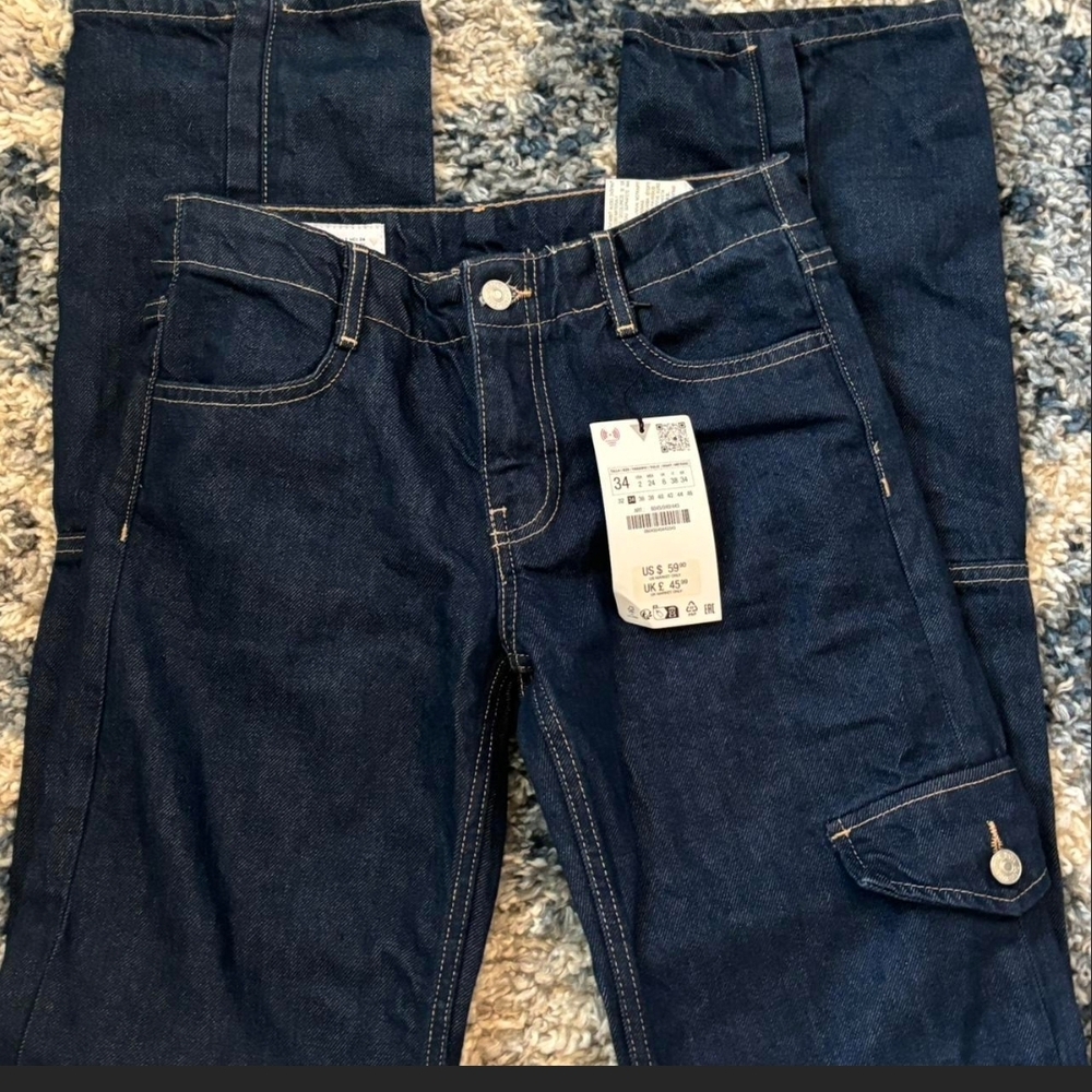 Classic Navy Women's Straight Leg Jeans